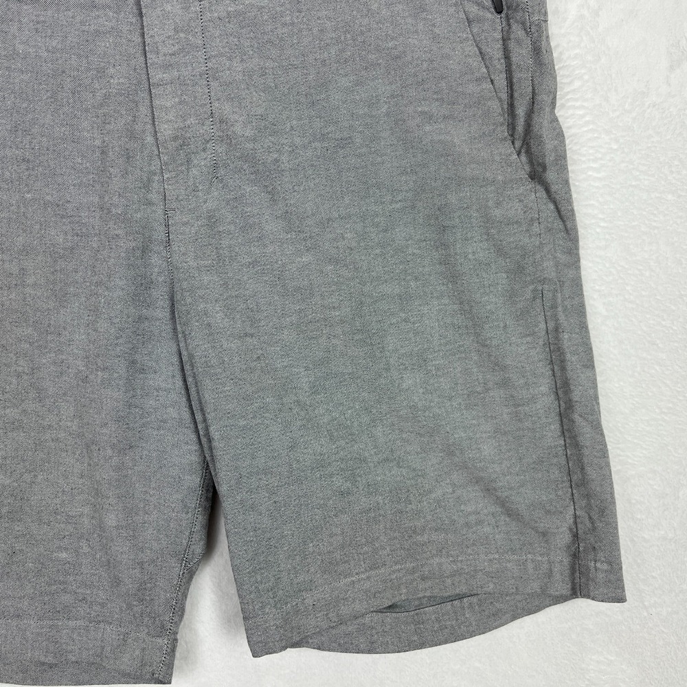 Lululemon Commission Shorts Mens 36 Gray Zip Pocket 9'' Inseam Slim‎ Fit Chino - Picture 3 of 9